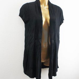 White house black market short sleeve cardigan size M